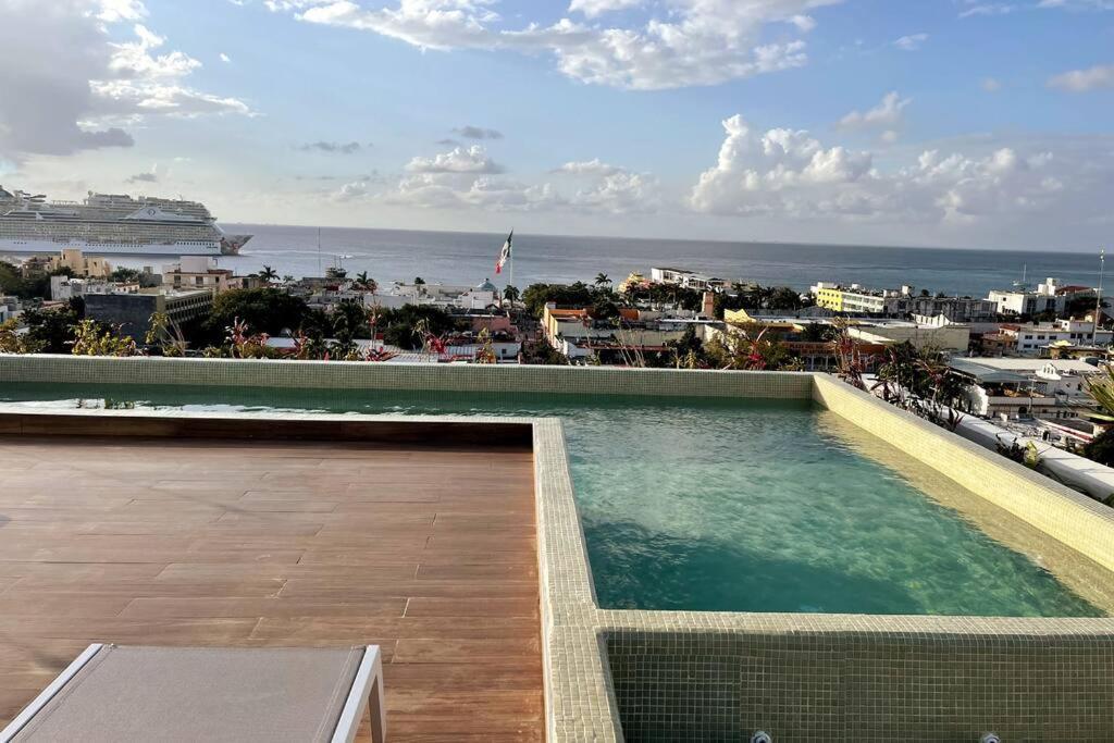 Brand New Condo With Rooftop Pool Cozumel Bagian luar foto